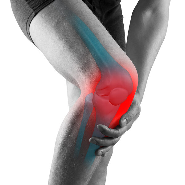 Knee Pain, Man With Legs Ache, Chiropractic Treatments Concept